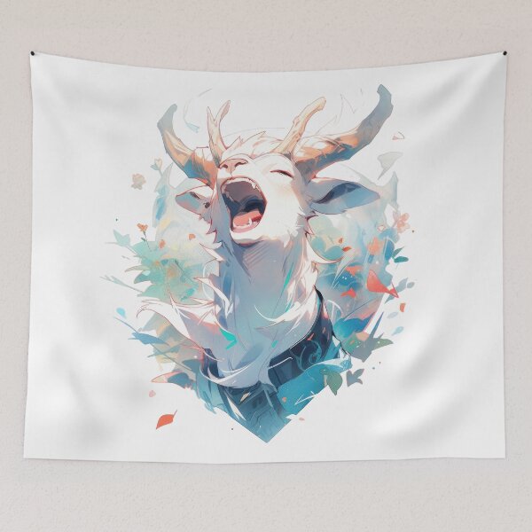 Item preview, Joyful Jumper: The Gleeful Goat designed and sold by KaleidoKiosk.