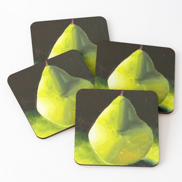 Item preview, The Lonely Green Pear Painting designed and sold by KelseaDonnaArt.
