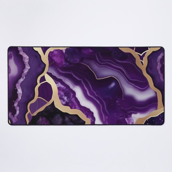 Item preview, Dark Purple Marble Geodes with Texture and Gold Flecks  designed and sold by BirdsnStuff.