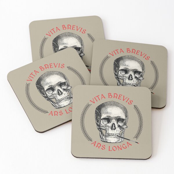 Item preview, Vita brevis, ars longa - with a skull designed and sold by knappidesign.