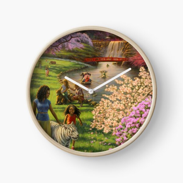International Brotherhood in Paradise Clock