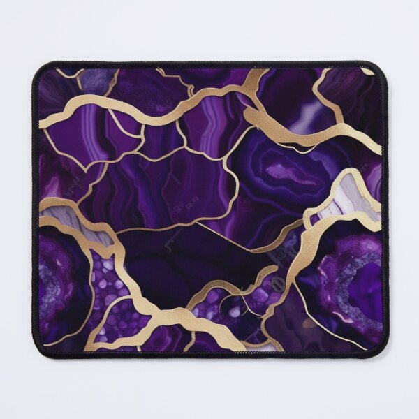 Item preview, Dark Purple Marble Geodes with Texture and Gold Flecks  designed and sold by BirdsnStuff.