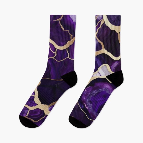 Item preview, Dark Purple Marble Geodes with Texture and Gold Flecks  designed and sold by BirdsnStuff.