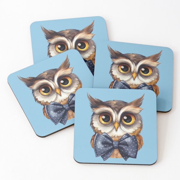 Item preview, Owl Wearing a Bowtie designed and sold by Pyropixel.