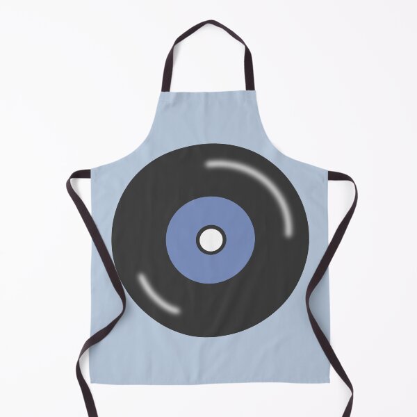 Item preview, Blue Vintage Cute Vinyl Record Digital Illustration designed and sold by TheEclecticKat.