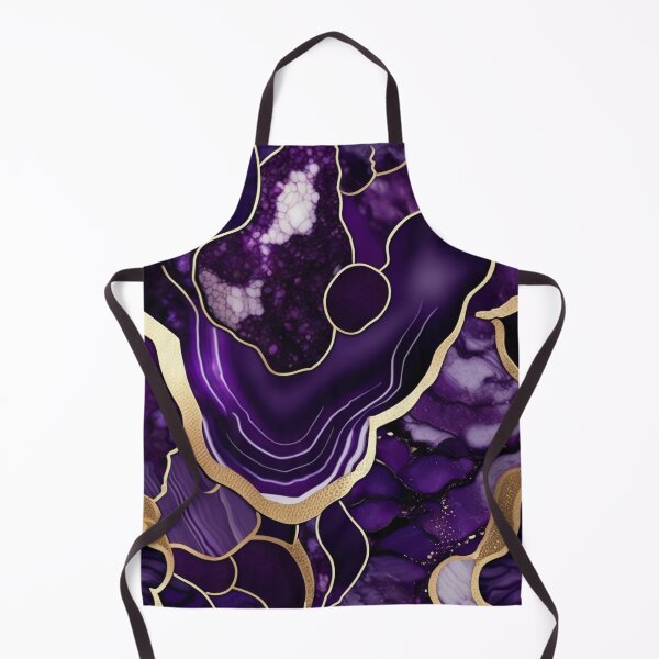 Artikelvorschau, Dunkelviolette Marmorgeoden mit Textur und Goldflecken entworfen und verkauft von BirdsnStuff.