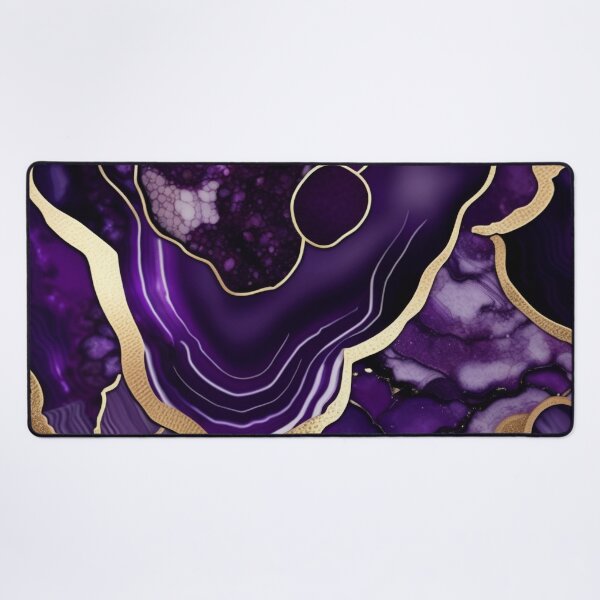 Item preview, Dark Purple Marble Geodes with Texture and Gold Flecks  designed and sold by BirdsnStuff.