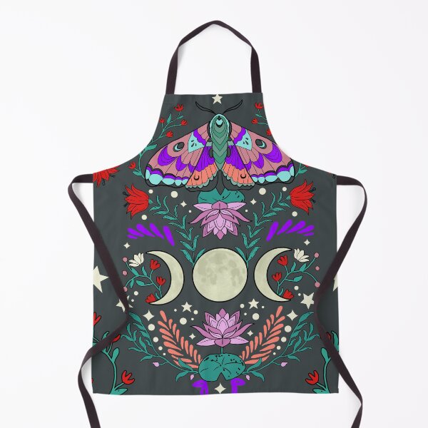Item preview, Moth, Triple Moon, Flowers and Stars designed and sold by Eva Nev.