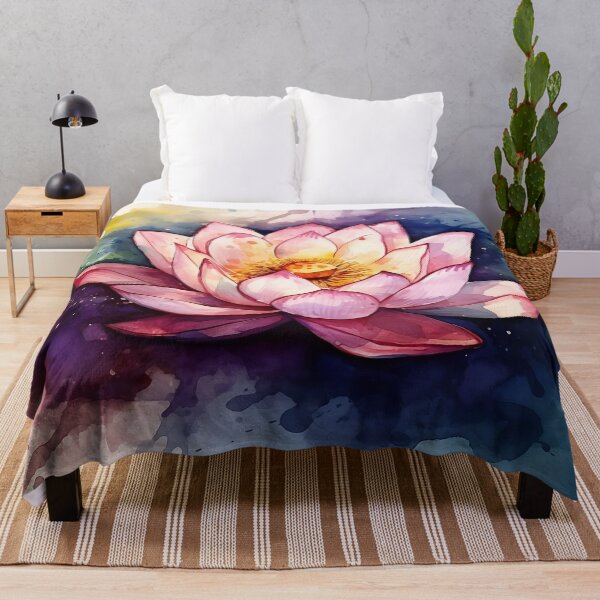 Item preview, Watercolor Pink Lotus Flower designed and sold by VeronicArt85.