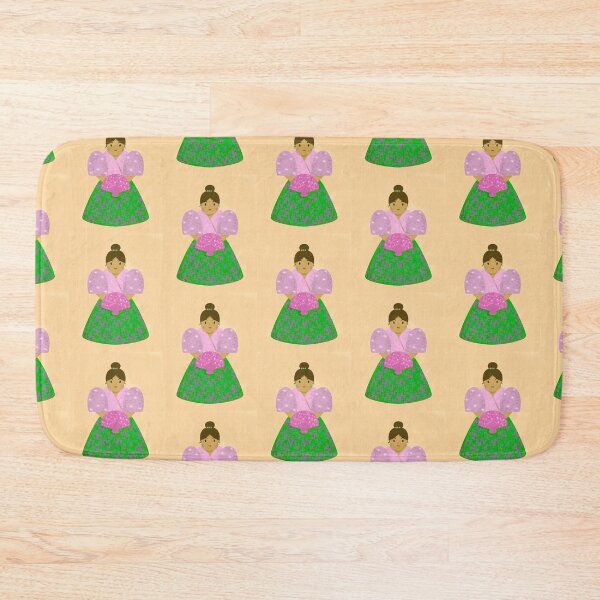 Item preview, Cute Maria Clara Filipina Costume Dress with Fan Purple & Green  designed and sold by chocolatefund.