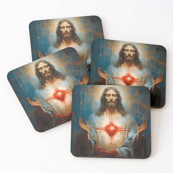 Item preview, Sacred Heart of Jesus - AI Oil Painting Wall Art designed and sold by AIPICCRAFT.