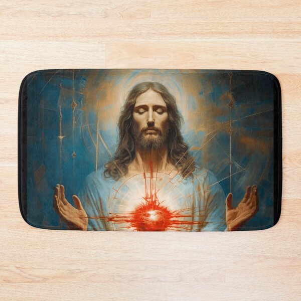 Item preview, Sacred Heart of Jesus - AI Oil Painting Wall Art designed and sold by AIPICCRAFT.