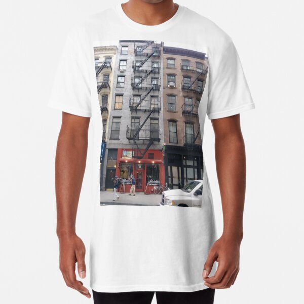 Apartment, New York, Manhattan, Brooklyn, New York City, architecture, street, building, tree, car,   Long T-Shirt