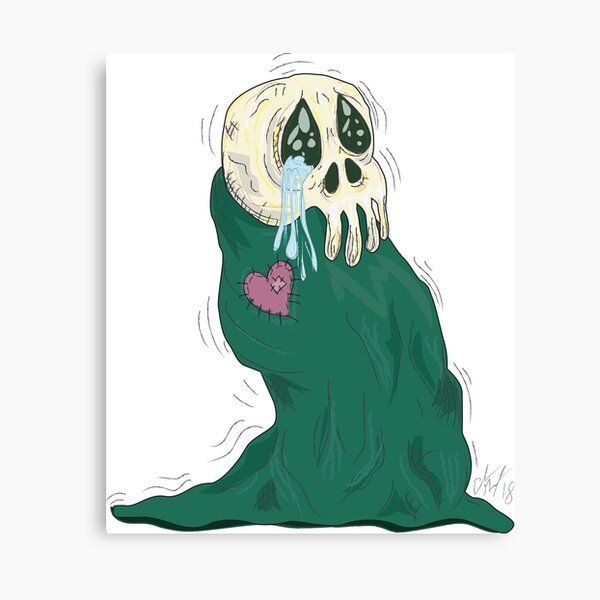 Endearing Skull Monster Canvas Print