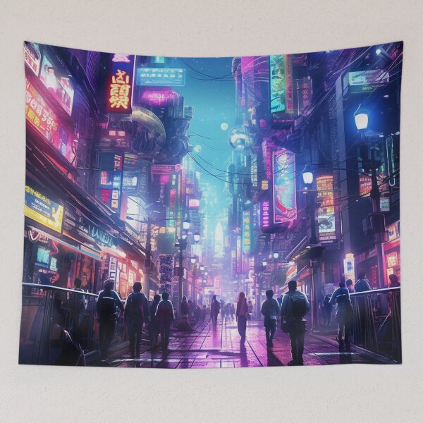 Item preview, Cyberpunk Tokyo Dreamscape designed and sold by OdysseyArtworks.