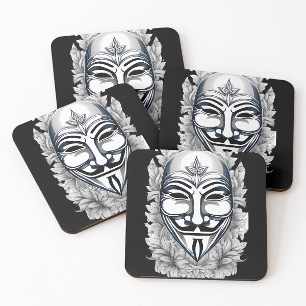 Item preview, Retrato minimalista de Guy Fawkes designed and sold by Mechanical-Artt.