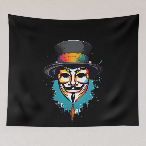 Artikelvorschau, Deutliche Guy-Fawkes-Silhouette entworfen und verkauft von Mechanical-Artt.
