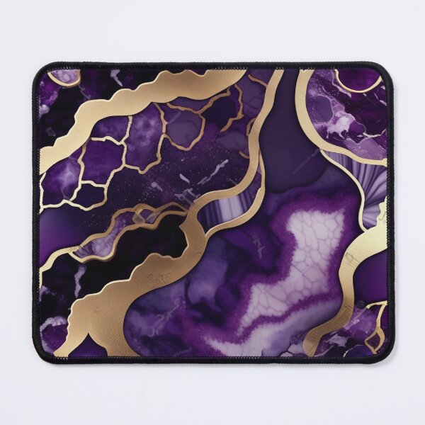 Item preview, Dark Purple Marble Geodes with Texture and Gold Flecks  designed and sold by BirdsnStuff.