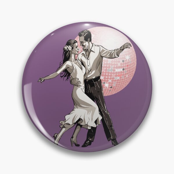 Item preview, Salsa Couple Dancing With Ballroom Mirrorball designed and sold by taiche.