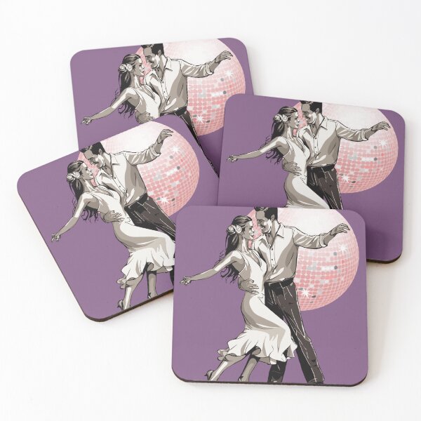 Item preview, Salsa Couple Dancing With Ballroom Mirrorball designed and sold by taiche.