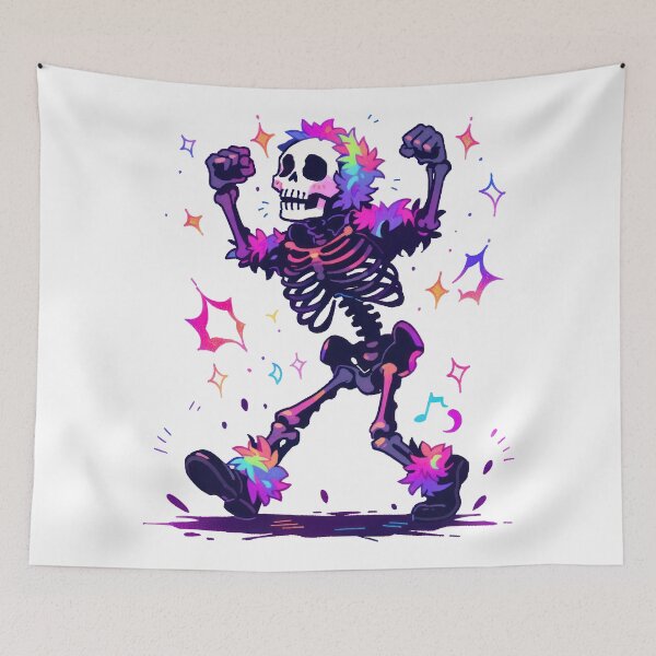 Item preview, Boney Boogie: Skeleton's Spectrum Shimmy designed and sold by KaleidoKiosk.