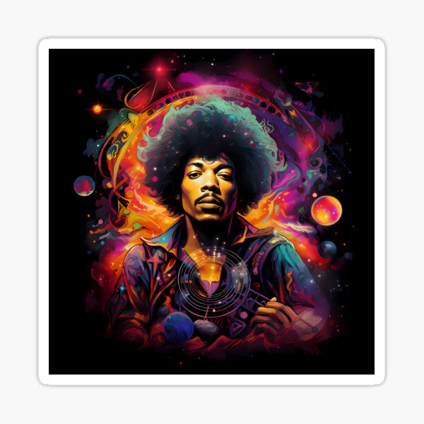 Artikel-Vorschau von Jimmy Hendrix, designt und verkauft von DoodleBurger.