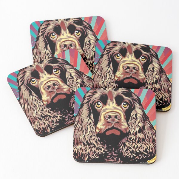 Item preview, Chocolate Spaniel Pop Art designed and sold by FunnehGacha.
