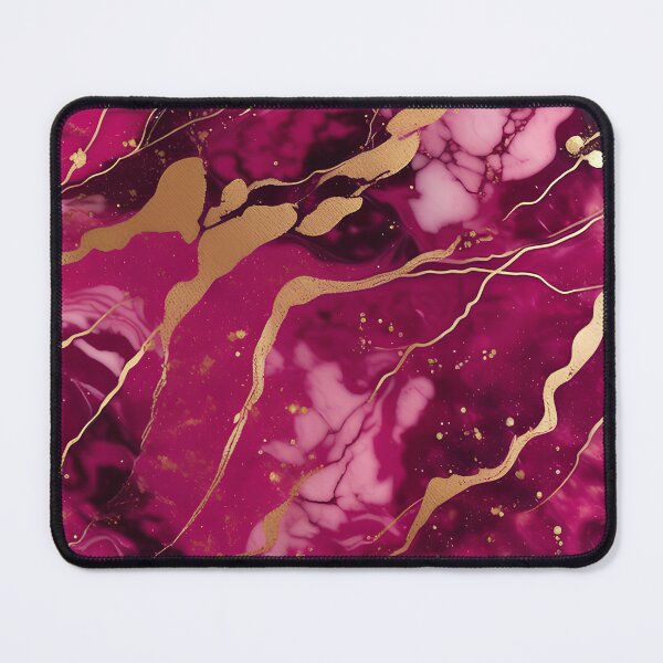 Item preview, Dark Pink Marble with Texture and Gold Flecks designed and sold by BirdsnStuff.
