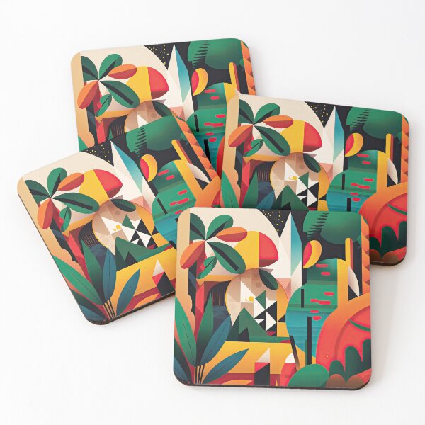 Item preview, African Jungle Bauhaus Design designed and sold by ArtificialGenes.