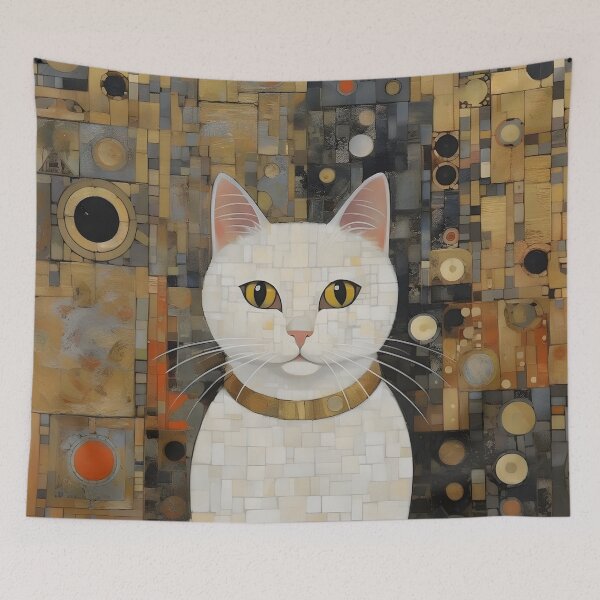Item preview, Gustav Klimt Cat Style designed and sold by Yana Grech.