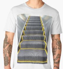 Escalator, New York, Manhattan, Brooklyn, New York City, architecture, street, building, tree, car,   Men's Premium T-Shirt