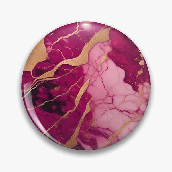 Item preview, Dark Pink Marble with Texture and Gold Flecks  designed and sold by BirdsnStuff.