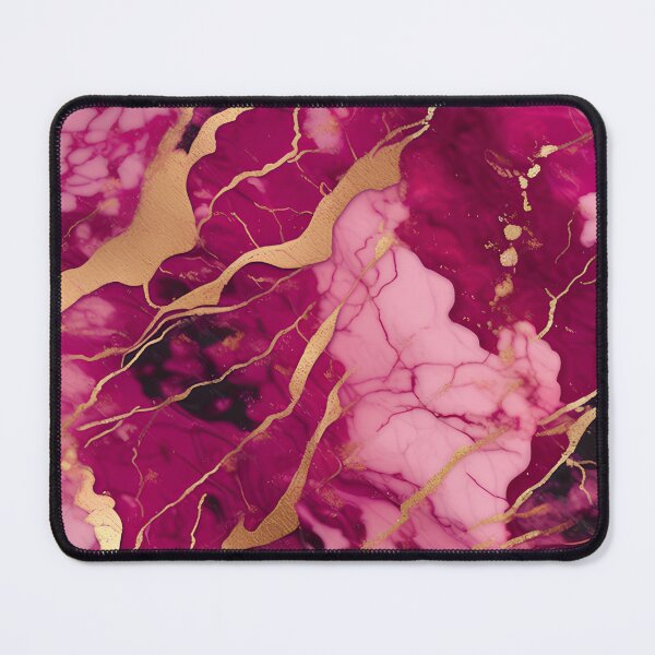 Item preview, Dark Pink Marble with Texture and Gold Flecks designed and sold by BirdsnStuff.