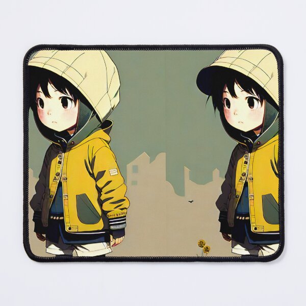 Item preview, Anime with little boy wearing yellow coat and cap designed and sold by JustStraight.