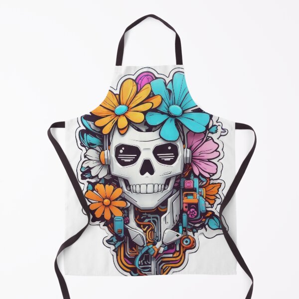 Item preview, Skull Beside Flowers designed and sold by tankuss.