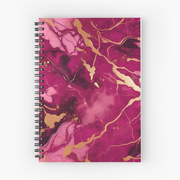 Item preview, Dark Pink Marble with Texture and Gold Flecks  designed and sold by BirdsnStuff.