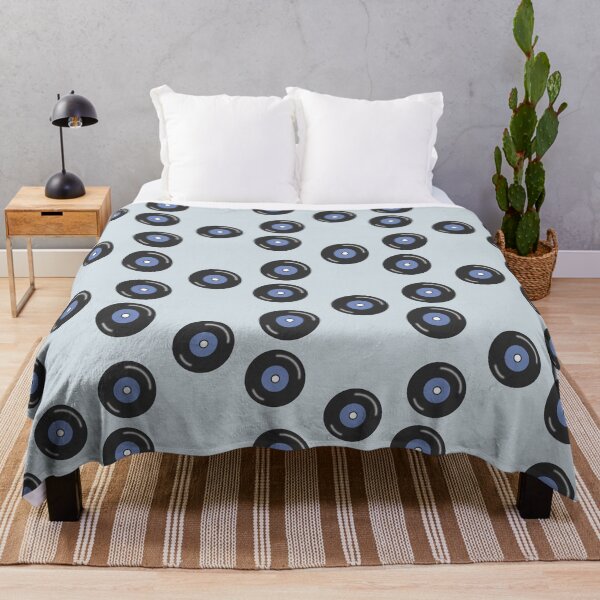 Item preview, Blue Vintage Cute Vinyl Record Digital Illustration Collection designed and sold by TheEclecticKat.