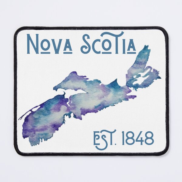 Item preview, Nova Scotia est. 1848 - watercolor in purple and blue designed and sold by JewelsNova.