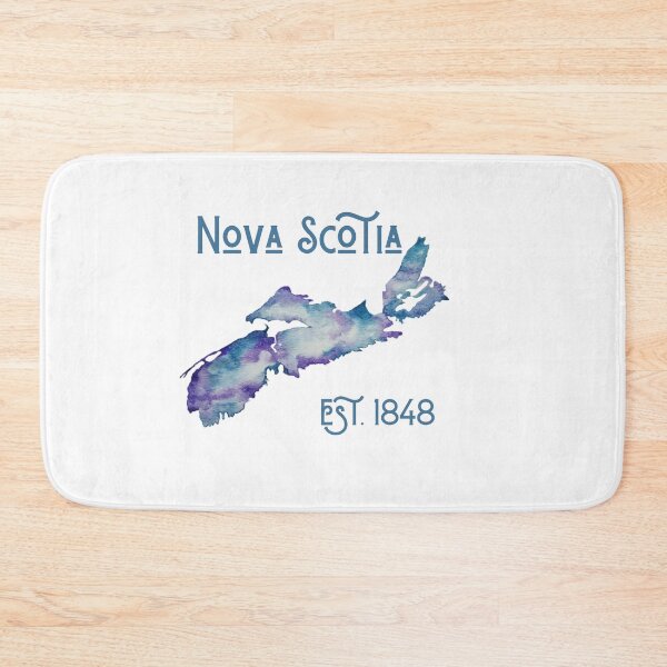 Item preview, Nova Scotia est. 1848 - watercolor in purple and blue designed and sold by JewelsNova.