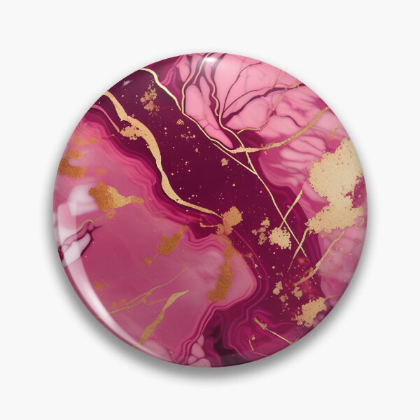 Item preview, Dark Pink Marble with Texture and Gold Flecks  designed and sold by BirdsnStuff.