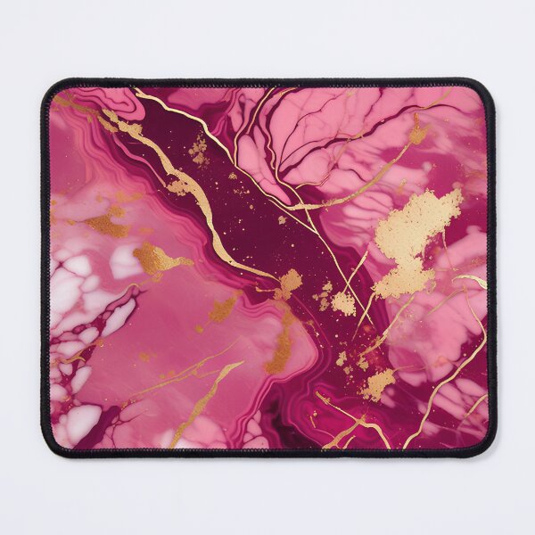 Item preview, Dark Pink Marble with Texture and Gold Flecks designed and sold by BirdsnStuff.
