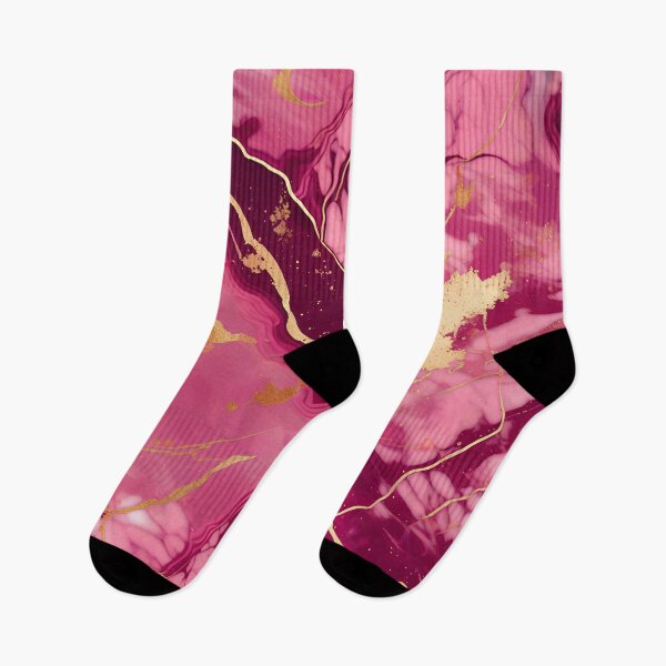 Item preview, Dark Pink Marble with Texture and Gold Flecks  designed and sold by BirdsnStuff.