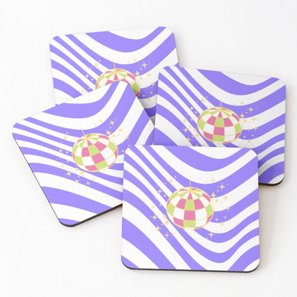 Aperçu de l'œuvre Boule disco violette, Party Art, Preppy, Esthétique Preppy créée et vendue par Magic Love Art Print.