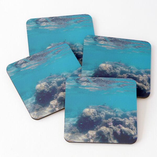 Item preview, shark swimming over reef designed and sold by mjoffe.