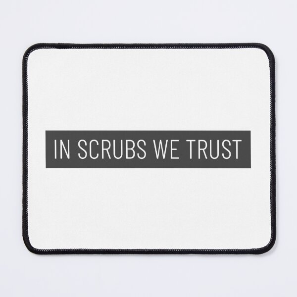 Item preview, In Scrubs We Trust - mimalistic nurse hero designed and sold by UltraProTees.