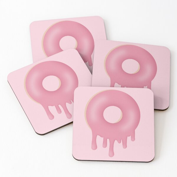 Item preview, Dripping Pink Melting Donut Digital Illustration designed and sold by TheEclecticKat.