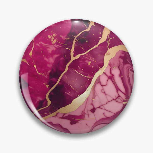 Item preview, Dark Pink Marble with Texture and Gold Flecks  designed and sold by BirdsnStuff.