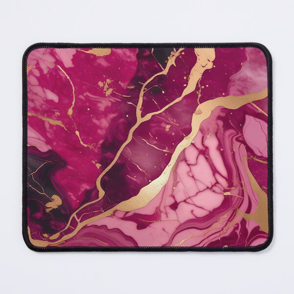 Item preview, Dark Pink Marble with Texture and Gold Flecks designed and sold by BirdsnStuff.