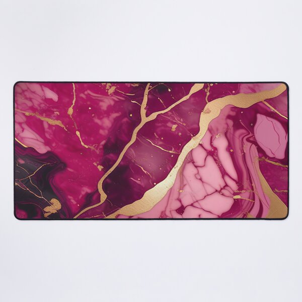 Item preview, Dark Pink Marble with Texture and Gold Flecks  designed and sold by BirdsnStuff.