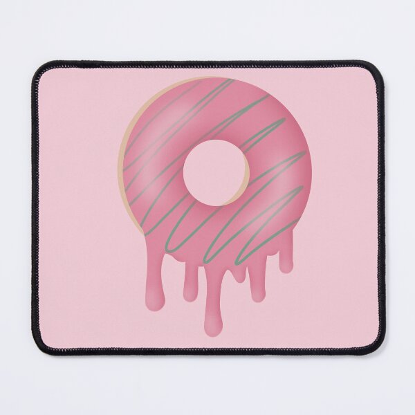 Item preview, Dripping Pink Melting Donut Blue Icing Digital Illustration designed and sold by TheEclecticKat.